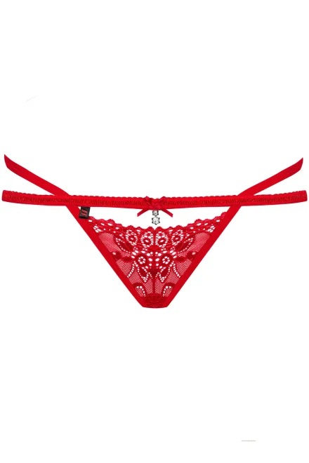Sexy tanga 838-THO-3 Red Secret of Love - Červená