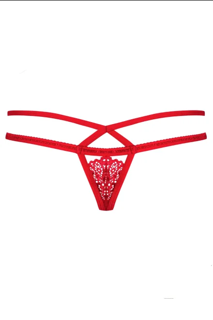 Sexy tanga 838-THO-3 Red Secret of Love - Červená