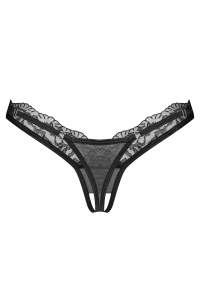 Sexy tanga Arrowel - otevřený klín - Černá