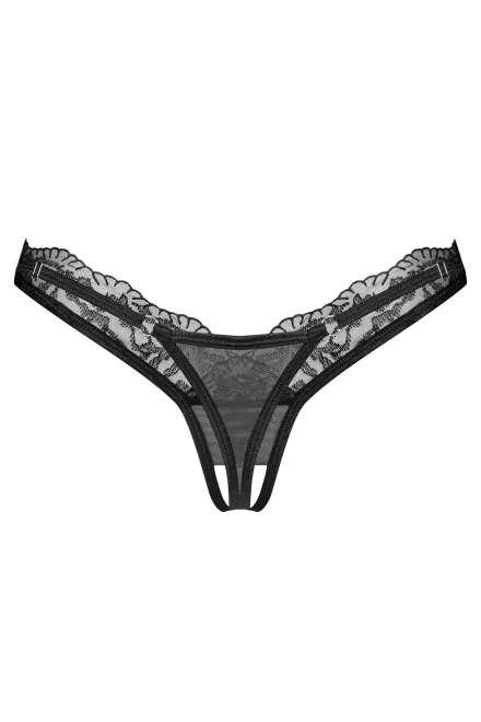 Sexy tanga Arrowel - otevřený klín - Černá