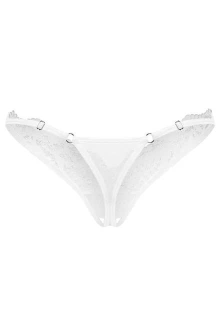 Sexy tanga Arrowel - otevřený klín - Bílá