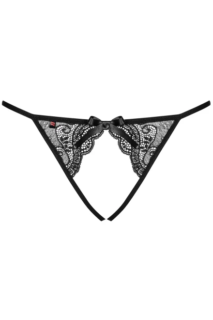Sexy kalhotky Miamor - otevřený klín - Černá