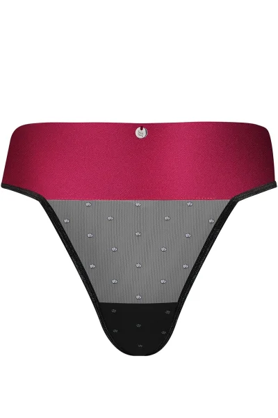 Sexy tanga Tienesy - Černo-červená