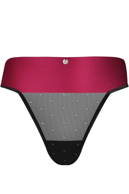 Sexy tanga Tienesy - Černo-červená