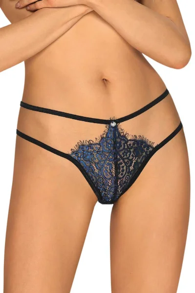 Sexy tanga Yassmyne - Tmavě modrá