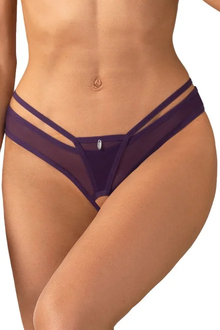Sexy tanga Vibres - otevřený klín - Fialová