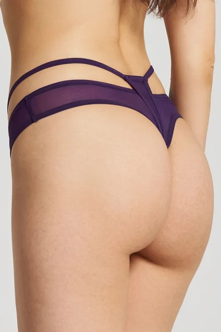 Sexy tanga Vibres - otevřený klín - Fialová