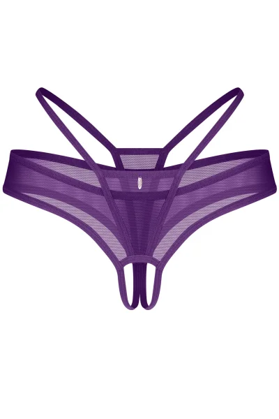 Sexy tanga Vibres - otevřený klín - Fialová