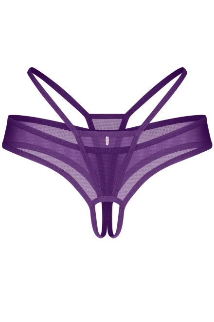 Sexy tanga Vibres - otevřený klín - Fialová