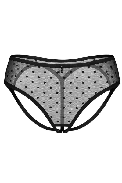 BLA Sexy kalhotky Nuites - otevřený klín - Černá