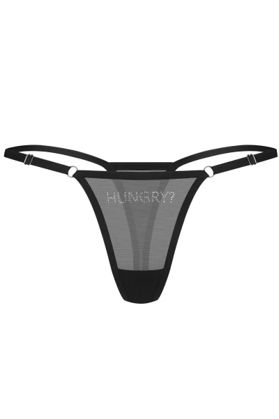 Sexy tanga Violami Hungry - Černá