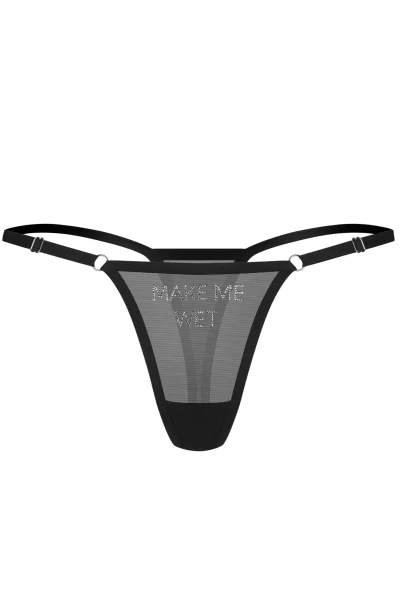 Sexy tanga Violami WET - Černá