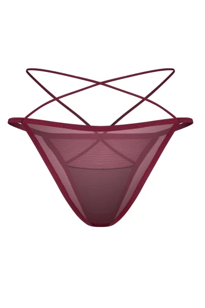 Sexy kalhotky Parisel mini - Černo-červená