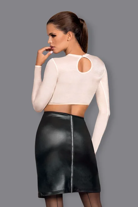 Sexy kostým šéfky - dvoudílný - Černo-bílá