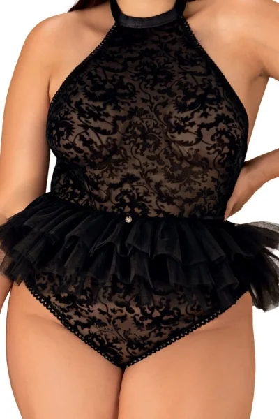 Sexy kostým Frilles - 3 dílný - Černá