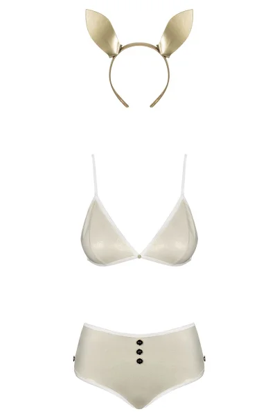 Sexy kostým Neo Goldes - 3 dílný - Zlatá