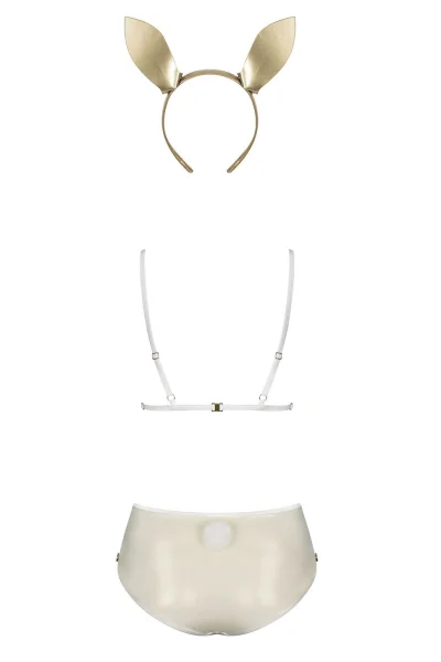 Sexy kostým Neo Goldes - 3 dílný - Zlatá