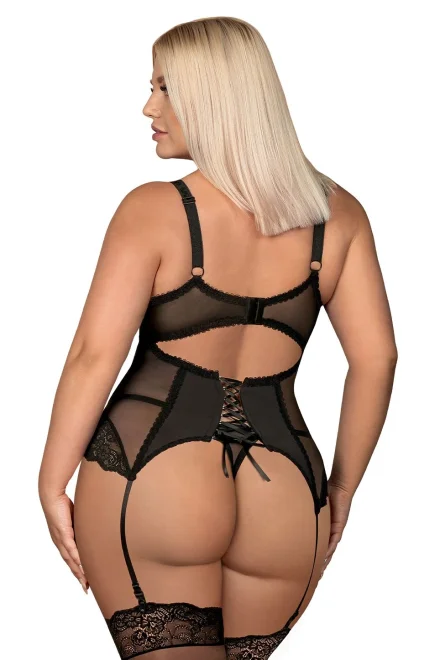 Sexy korzet Amallie/K - Černá