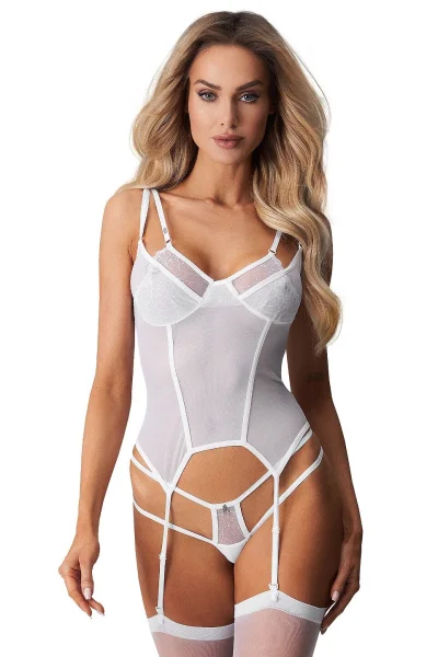 Sexy korzet Arrowel - Bílá