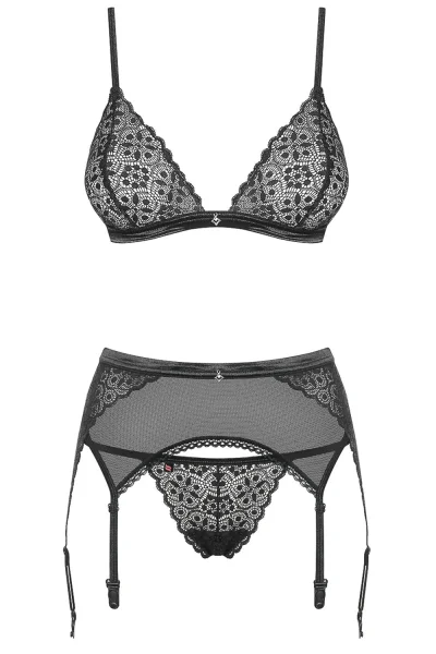 Sexy komplet Shibu - 3 dílný - Černá