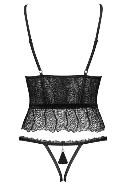Sexy korzet Romanesa - Černá