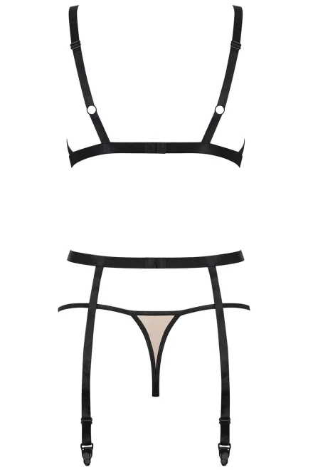 Sexy komplet Nudelia - 3 dílný - Tělová