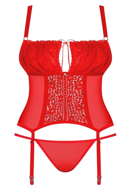 Sexy komplet Blossmina - Červená