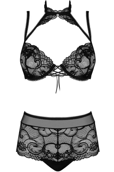 Sexy komplet Elizenes - 2 dílný - Černá