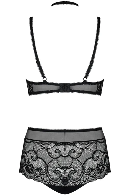 Sexy komplet Elizenes - 2 dílný - Černá