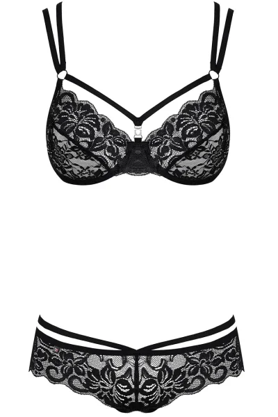 Sexy komplet 860-SET - 2 dílný - Černá