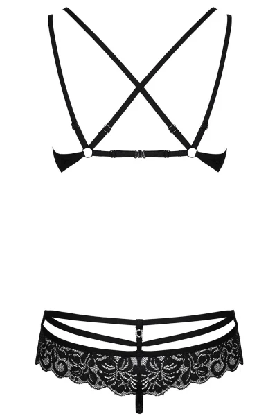 Sexy komplet 860-SET - 2 dílný - Černá