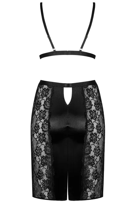Sexy komplet Blanita - se sukní - Černá