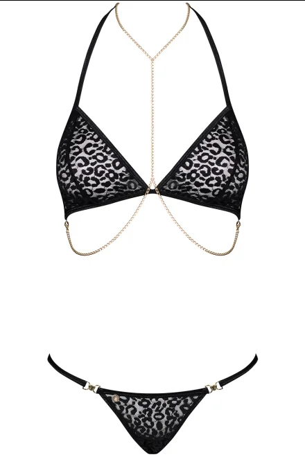 Sexy komplet Pantheria - Černá