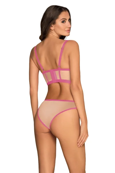 Sexy komplet Nudelia - top a kalhotky - Růžová