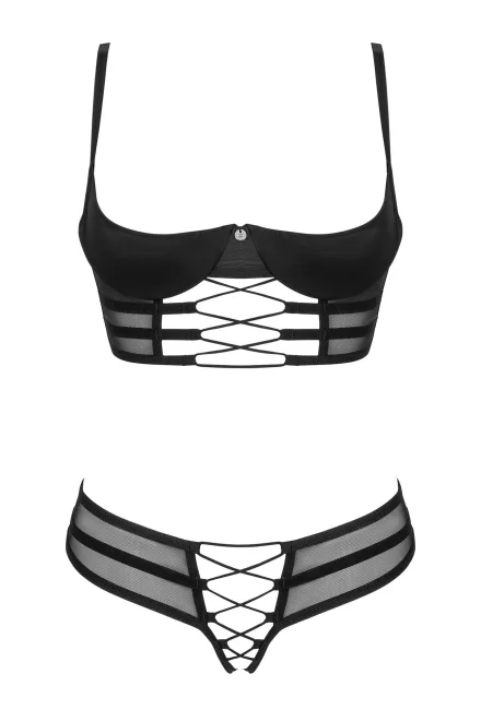 Sexy komplet Roxelia - 2 dílný - Černá