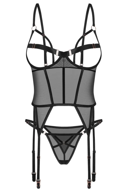 Sexy korzet Euridia - Černá