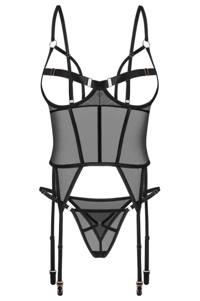 BLA Sexy korzet Euridia - Černá