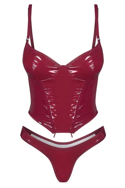 Sexy komplet Redya - 2 dílný - Červená
