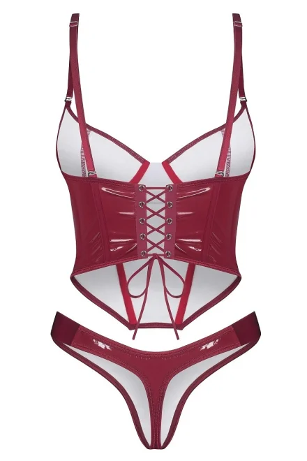 Sexy komplet Redya - 2 dílný - Červená