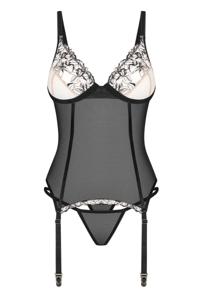 Sexy korzet Vila Blanes - Černá