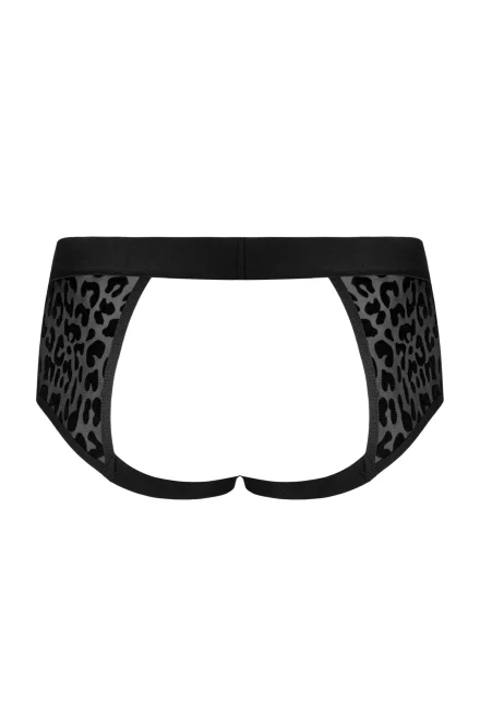 Sexy pánské slipy Azmeron jockstrap - Černo-hnědá