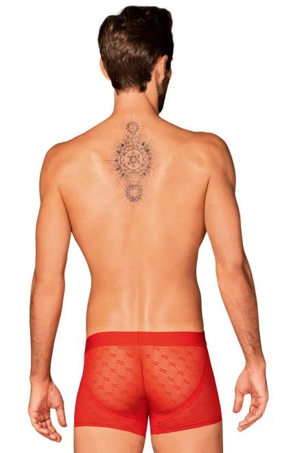 Sexy pánské boxerky Obsessiver - Červená