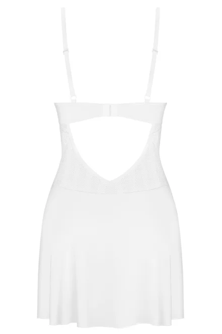 Noční košilka Alissium Chemise -  s krajkou - Bílá