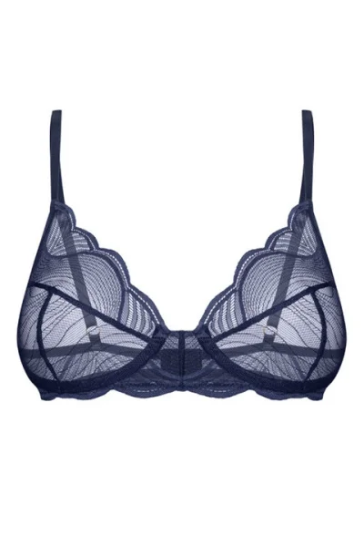 Nevyztužená podprsenka MP Blue - Tmavě modrá