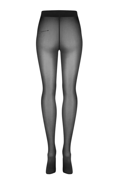 Hladké silonky Patrice Me - Černá