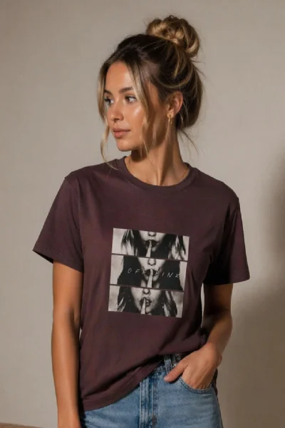 Tričko Secret - Hnědá