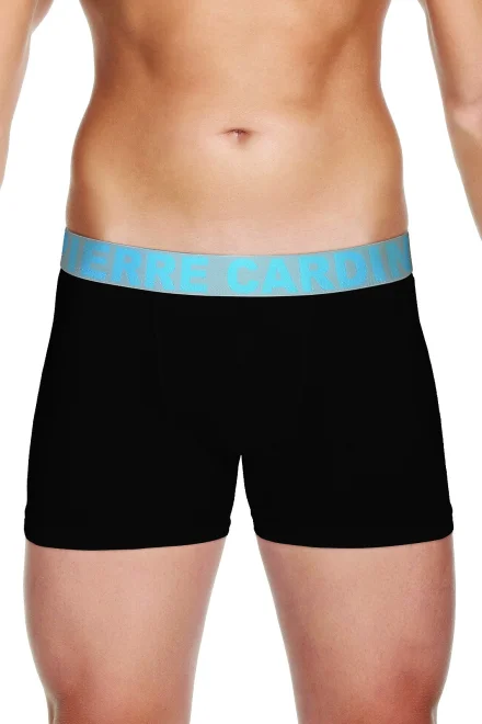 Pánské boxerky PCM 167 Uomo Pierre Cardin - Černo-tyrkysová