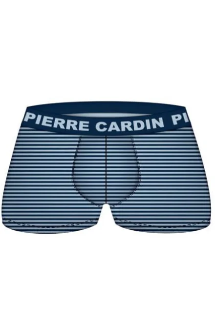 Pánské boxerky Pierre Cardin PCU 89 - 5 Rigato - Tmavě modrá