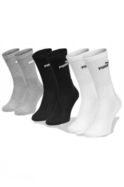 3 PACK ponožky 947110 - Šedo-černá
