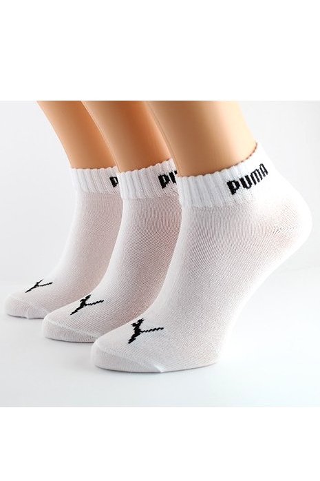 3 PACK Unisex ponožky PUMA 887498 BQ Biela 35-38